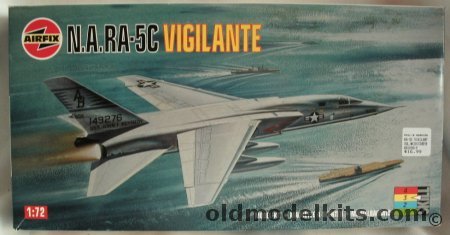 Airfix 1/72 RA-5C Vigilante - RVAH-9 USS Nimitz 1975 or RVAH-14 USS Kennedy 1968, 05019 plastic model kit